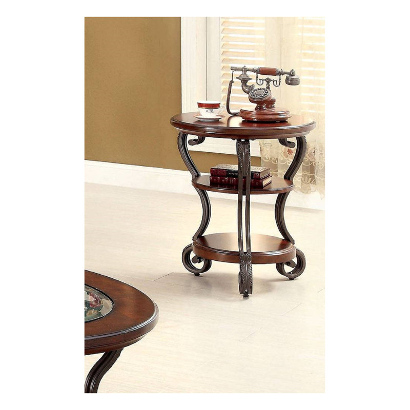 Table de bout Traditional Cherry Brown