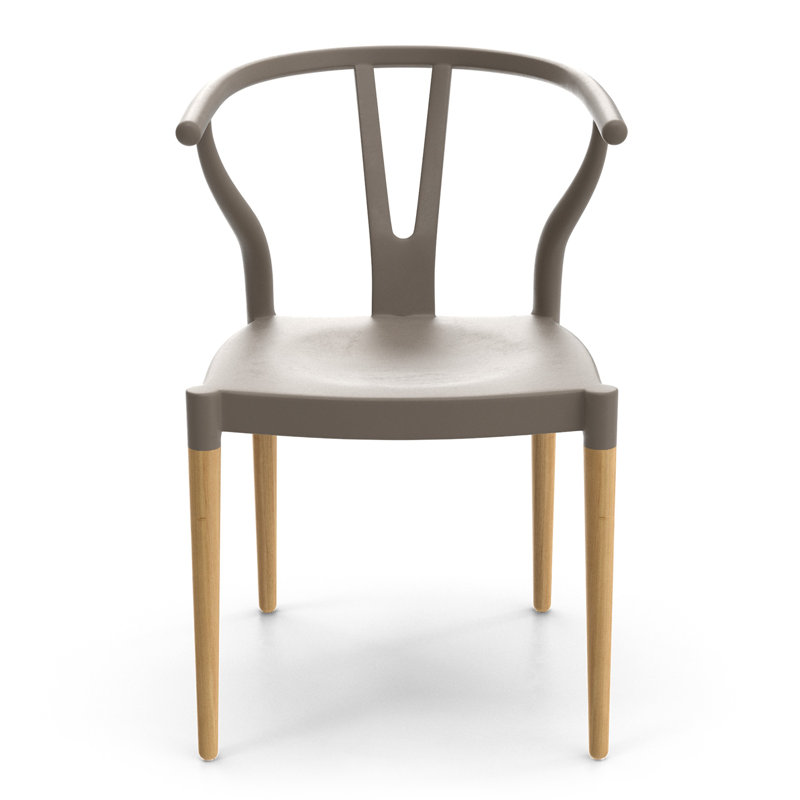 Fauteuil en hêtre 17,5 po Jase, Blanc