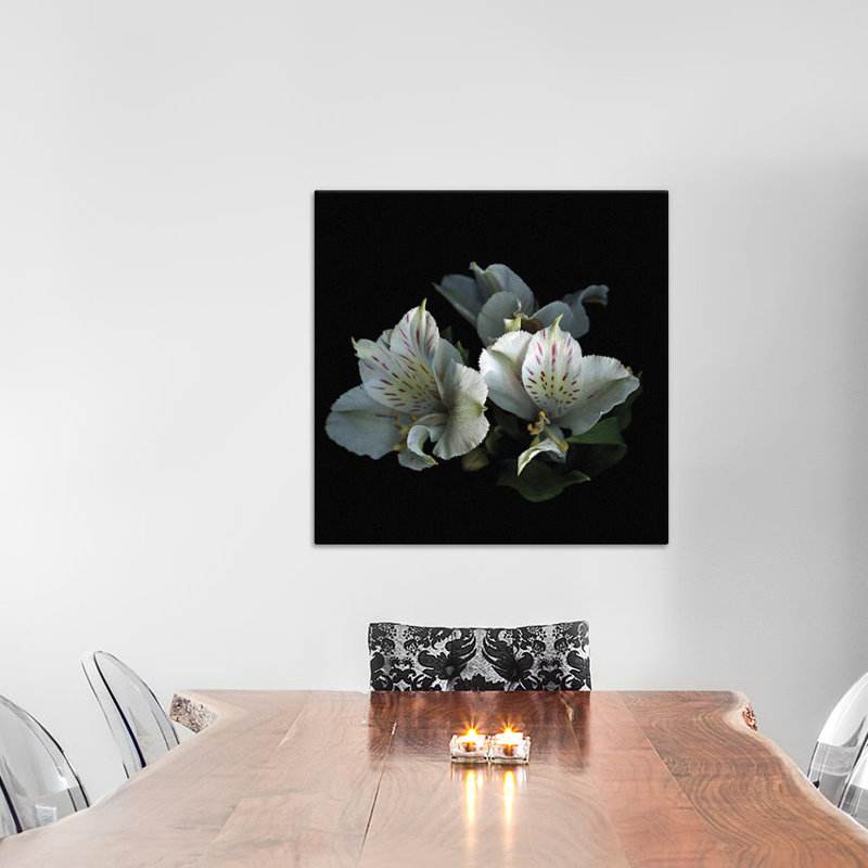 Modern & Contemporary, 18" H x 18" W x 1.5" D, Black Framed Canvas, No Mat
