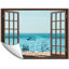Window Brown Scenery Peel & Stick Border