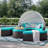 Modway Quest Circular Outdoor Wicker Rattan Patio Daybed with Canopy-70522254