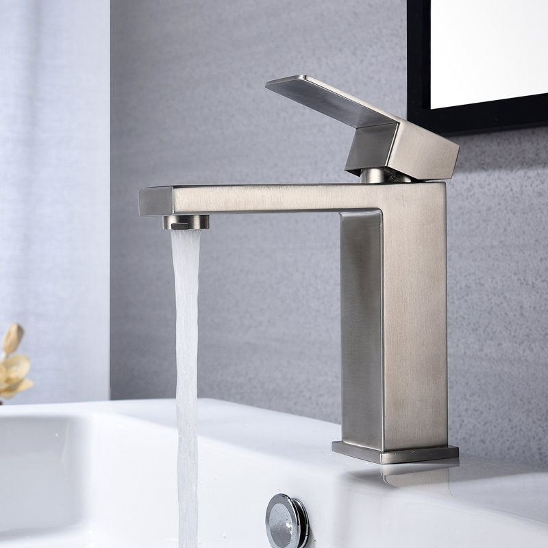 Waterfall Spout Bathroom Faucet,Single Handle Bathroom Vanity Sink Faucet