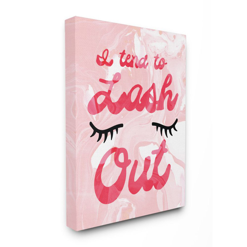 «I Tend to Lash Out», ensemble d'impression sur toile panoramique, Toile tendue, H 20 po x l 16 po