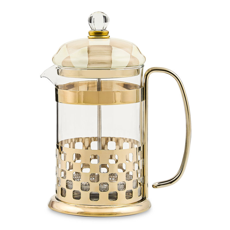 Mocha Check French Press