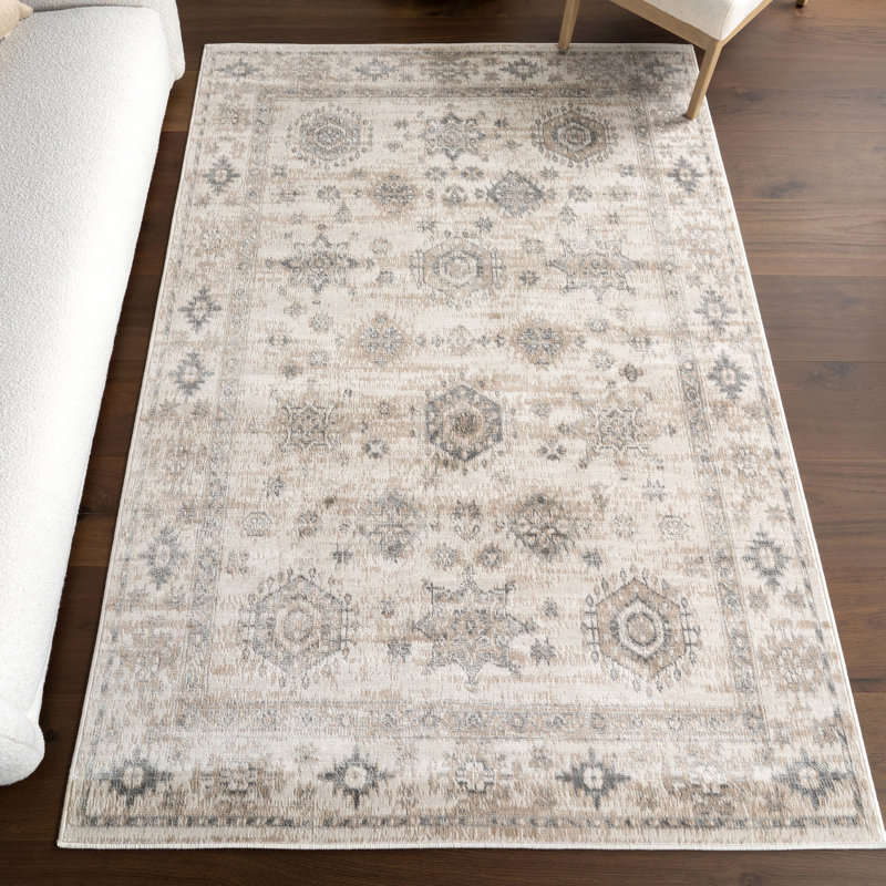 Nissa Traditional Medallion Area Rug, Rectangle 5' x 8'
