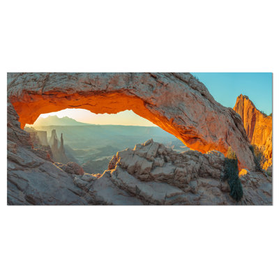 Mesa Arch Canyon Land Utah Park - reproduction de photo sur toile tendue