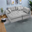 Chaise longue modulaire en L à compression pour la maison