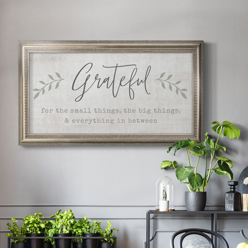 «Harnage Grateful For Everything», reproduction d'un seul cadre photo sur toile, H 29 po x l 53 po x P 2,5 po