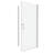 1/4" Tempered Glass Universal Pivot Shower Door - 1 3/8" Adjustment, Polished , #304 Stainless Steel Handle, Wall Channel, Easy Installation, Smooth System, Leakage, 28-29 Coverage With Adjustable,