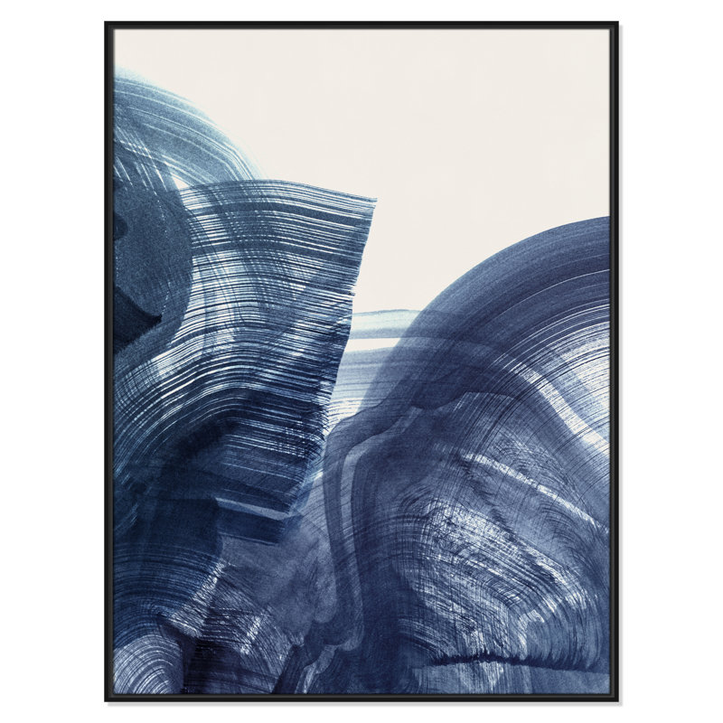 Indigo Crescendo II Print by , Black Floater, 49.5" H x 37.5" W
