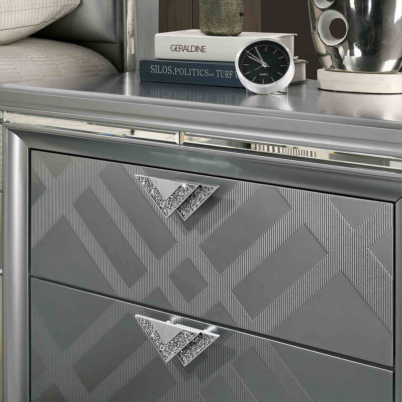 Mobilier de chambre à coucher 1pc, Argent