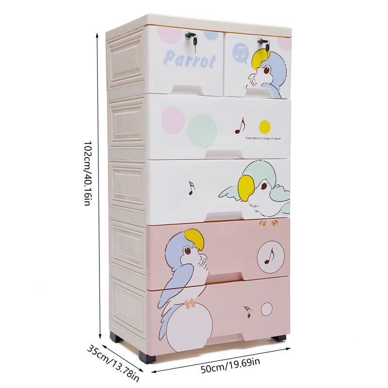 Swartz 6 Drawer Storage Drawer