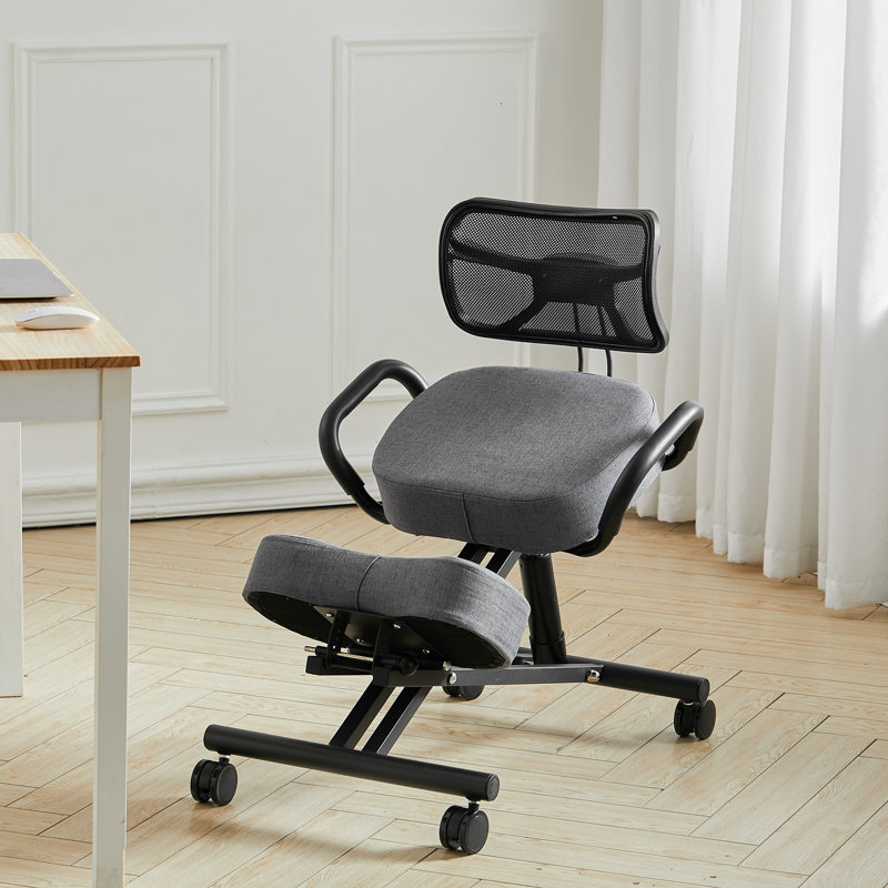 Bianka Backed Adjustable Height Kneeling Chair Wheels
