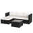 Beige Cushion/Black Frame