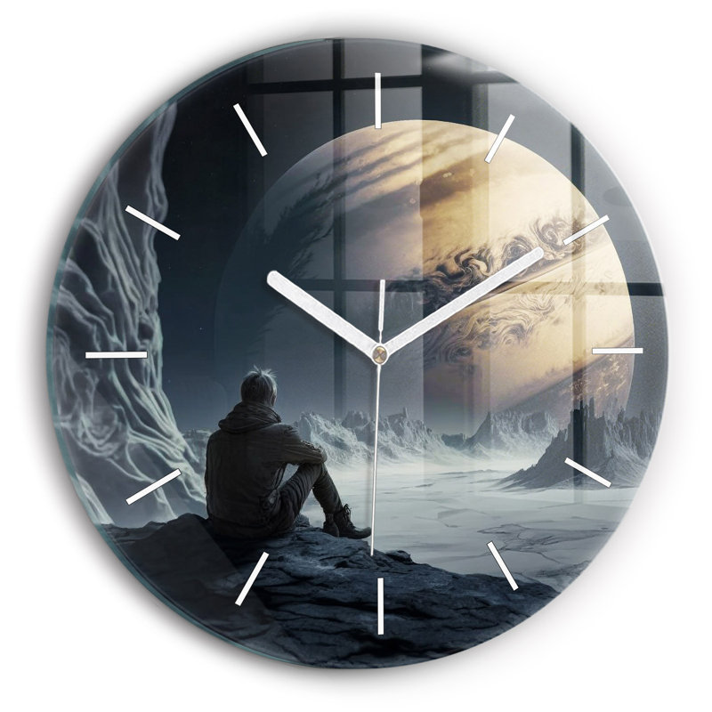 Glass Wall Clock