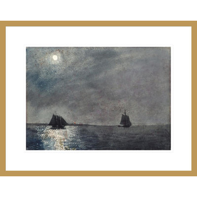 «Eastern Point Light» par Winslow Homer, impression giclée sur cadre
