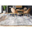 Hand Knotted Abstract Area Rug in Gray/Black-64363960