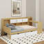 Lit de jour simple avec armoires et tiroirs de rangement-331978692