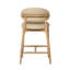 Liam Upholstered Stool with Solid Wood Frame-50238272