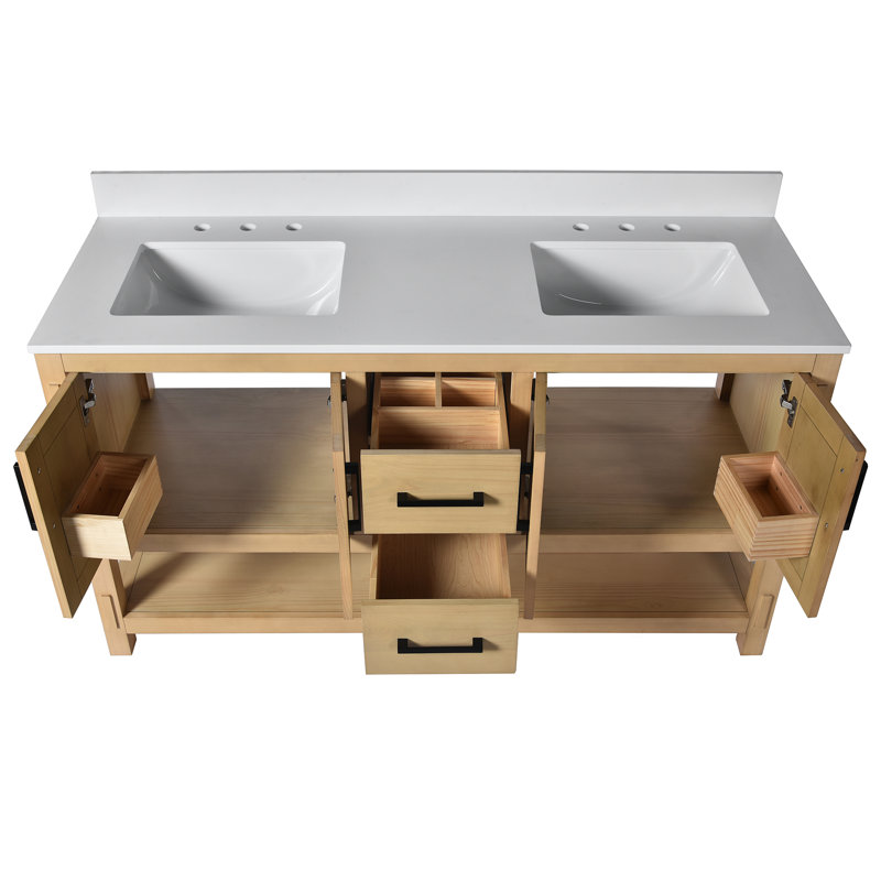 Meuble-lavabo double 60 po