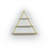 Moset Floating Wall Decor Wall Mounted Rustic Decorative Hanging Metal Bracket Triangle Shelf For Books, Oak/Yellow-1576020674