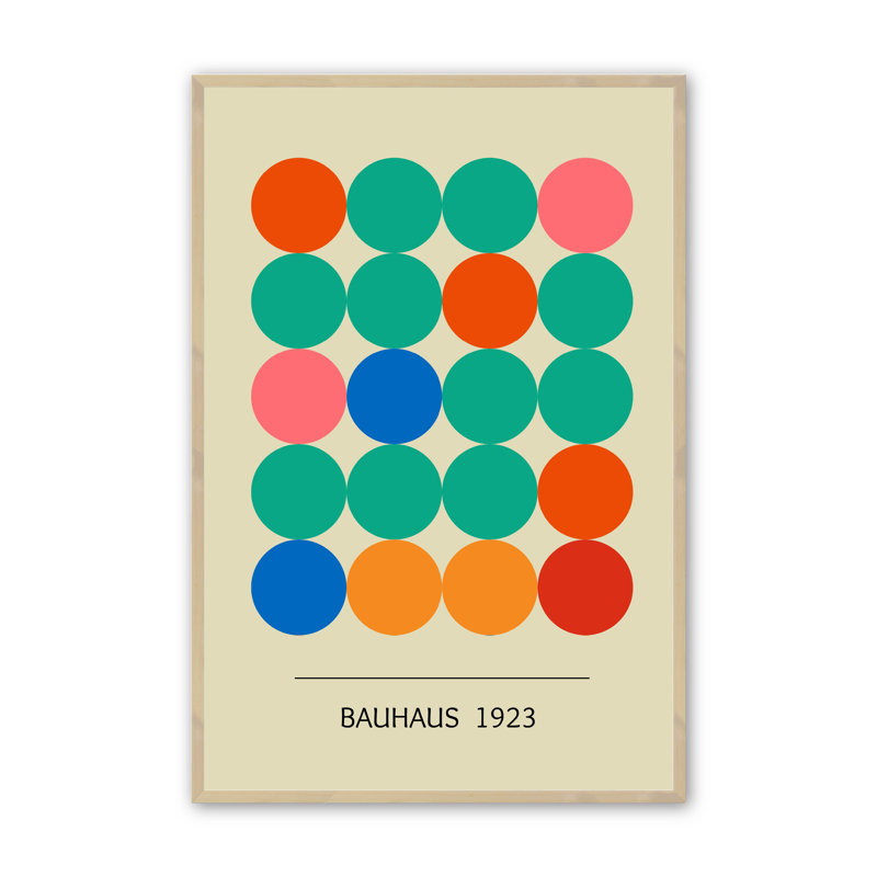 Bauhaus 1923, 14" H x 11" W x 1.25" D, Raw Maple