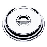 Menu & Banquet Stackable Cover for Round Plate 11.81" - 6 Pieces - Stainless Steel