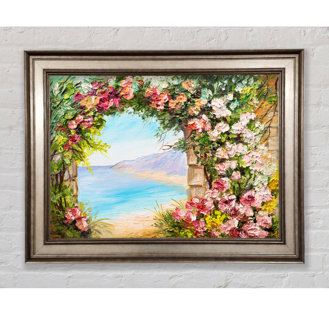 Floral View of the Cove Aquarell - Einzelner Bilderrahmen Kunstdrucke