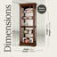 Brigham Lighted Curio Cabinet