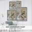 Reproduction encadrée FLORAL Series CCXLVII - bois massif-2045942296