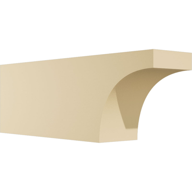Huntington Signature Urethane Rafter Tail, Primed Tan, 8" H x 24" W x 5" D
