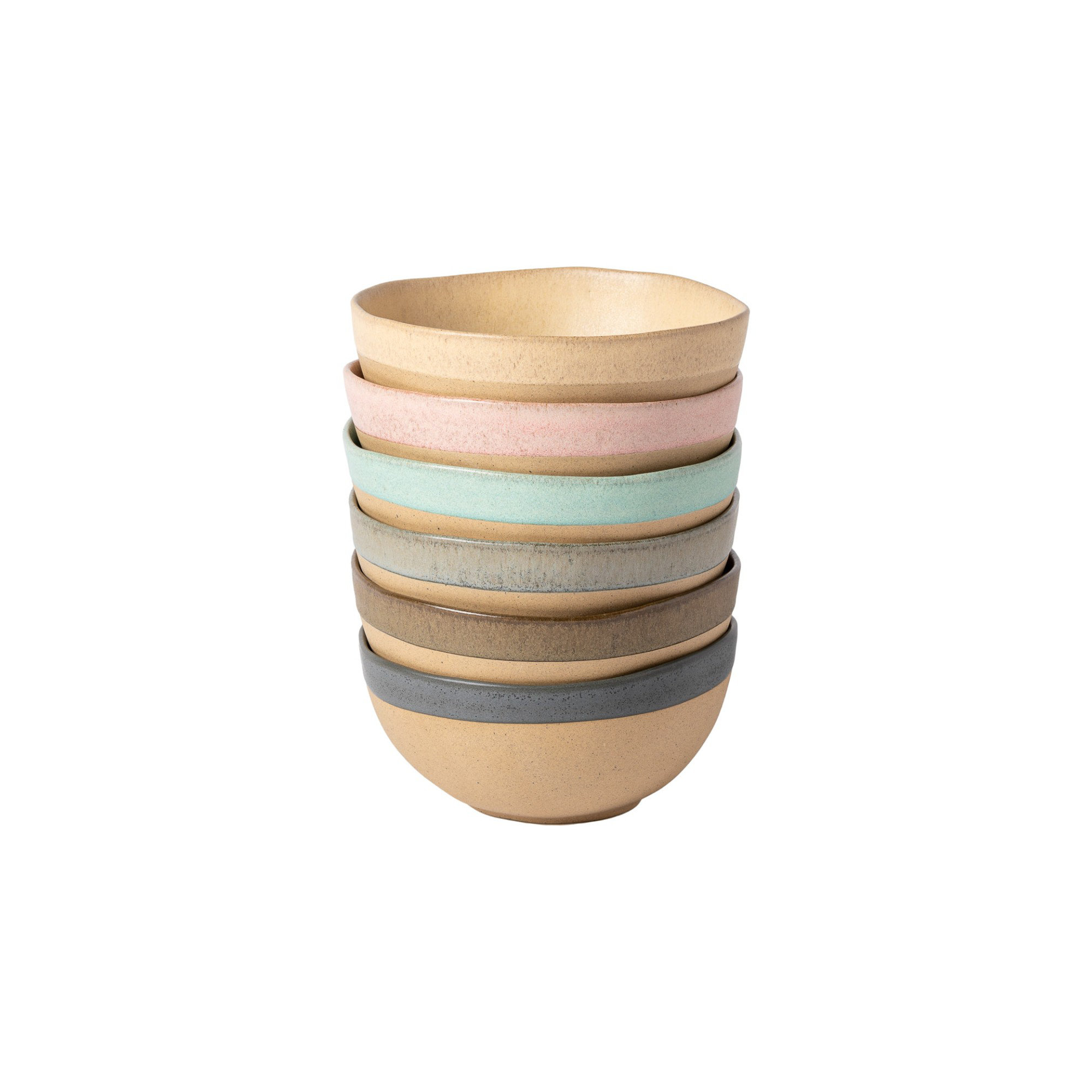 Arenito 22.63oz. Handmade Stoneware Cereal Bowl, Sage Green
