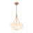 Classic Glam 3-Light Pleated Glass Chandelier
