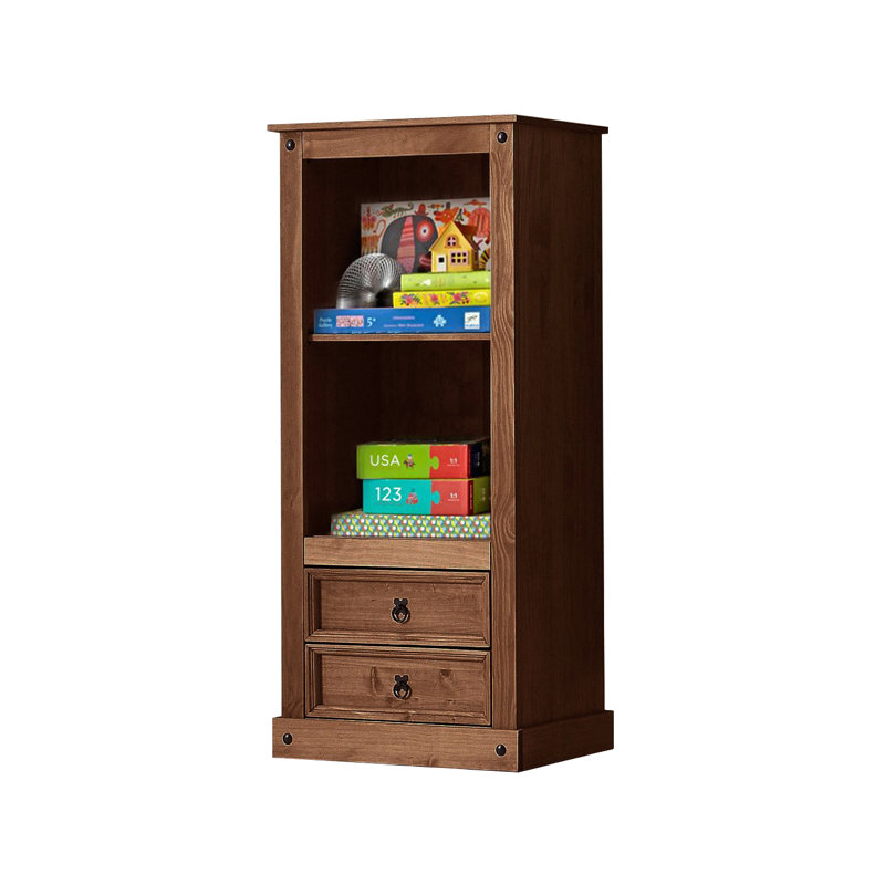 Appomattox 140cm H x 65cm W Solid Wood Standard Bookcase, Dark Brown