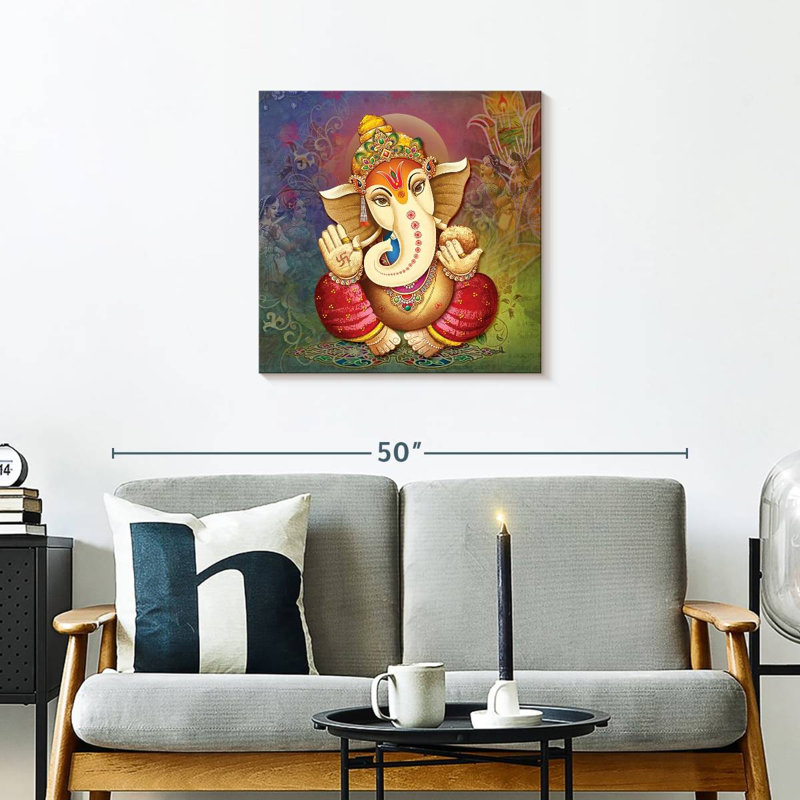 Javetta Blessings From Ganesh, 24" H x 24" W