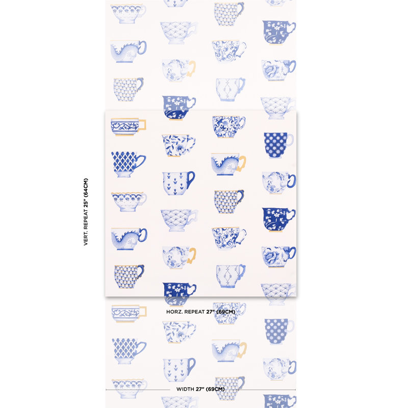 Onie's Teacups Wallpaper, Porcelin