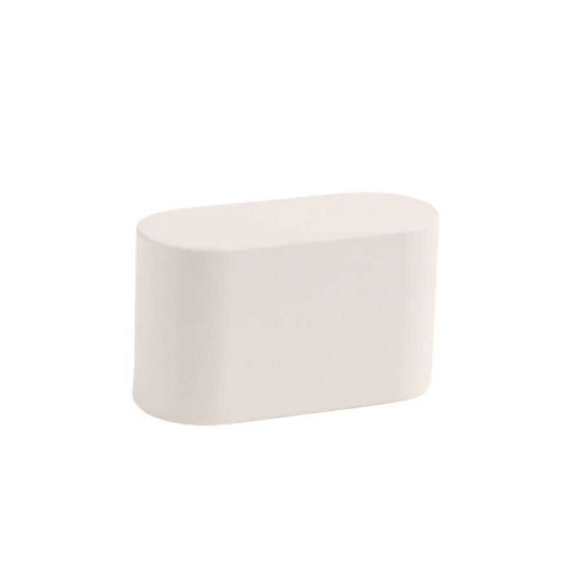 1.75" Oval Knob, Snow (White)