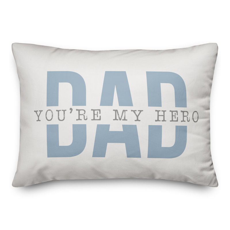  Housse et insert de coussin rectangulaire Hero Dad