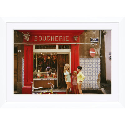 Saint-Tropez Boucherie Print by Slim Aarons
