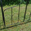 Agrippina 140cm W x 40cm D Metal Arbour Gate with Gate in Black