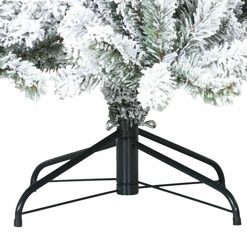 Artificial Hinged Christmas Tree with 300 LEDs, 6.89' H, White