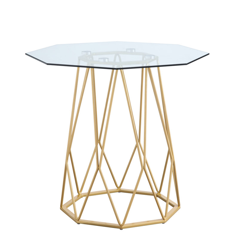 Ohl End Table, Gold