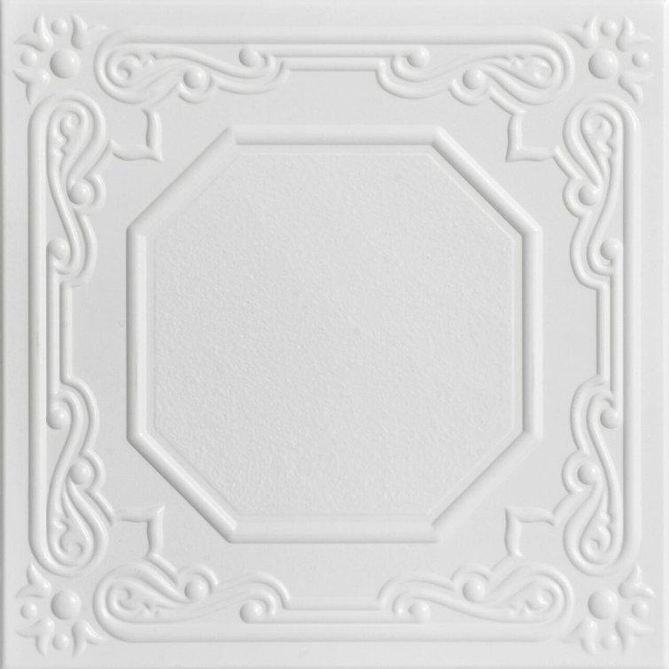 Topkapi Palace 1.6 ft. x 1.6 ft. Polystyrene Glue-up Ceiling Tile