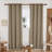 Thermal Insulated Room Darkening Grommet Curtain Panels (Set of 4)-106667188-106667194