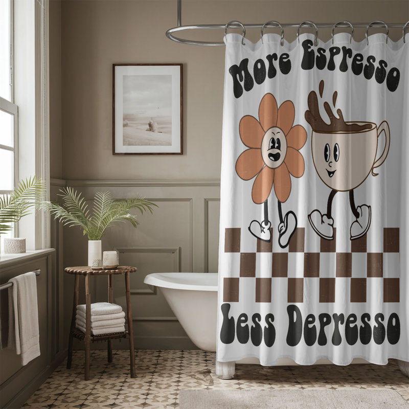 Tonesha Shower Curtain, 74"H x 71"W
