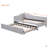 Twin Size Upholstered L-Shaped Upholstered Daybed With Pop Up Trundle-1739574374