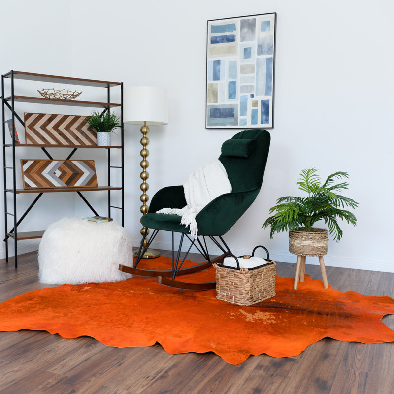 Chaise berçante Viveros, Vert, Velours
