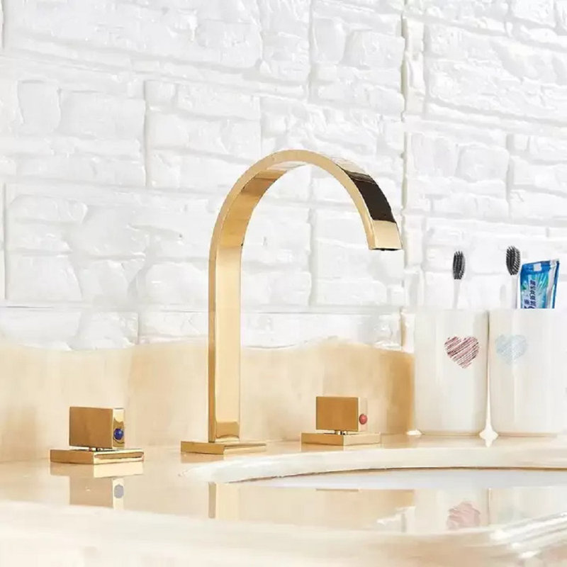 Robinet de lavabo de salle de bain Juno, Doré
