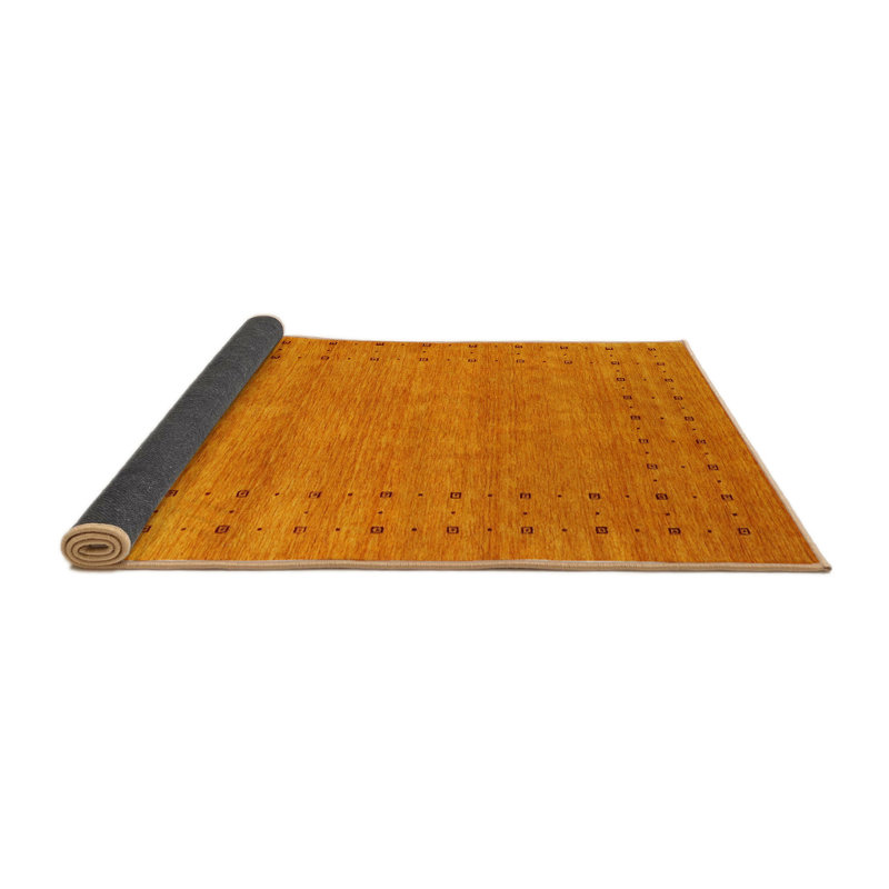 Tapis abstrait orange, Rond 5 pi
