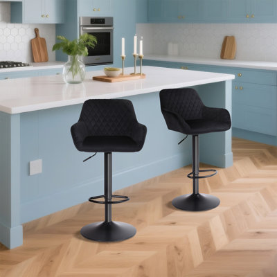 Swivel Yes Upholstered Velvet Yes Bar Stool
